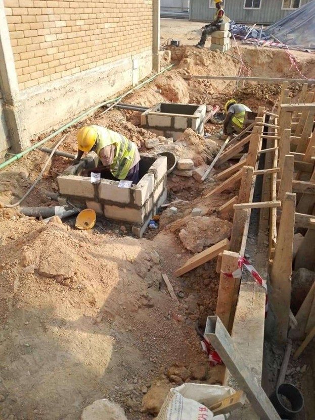 Plumbing installation works