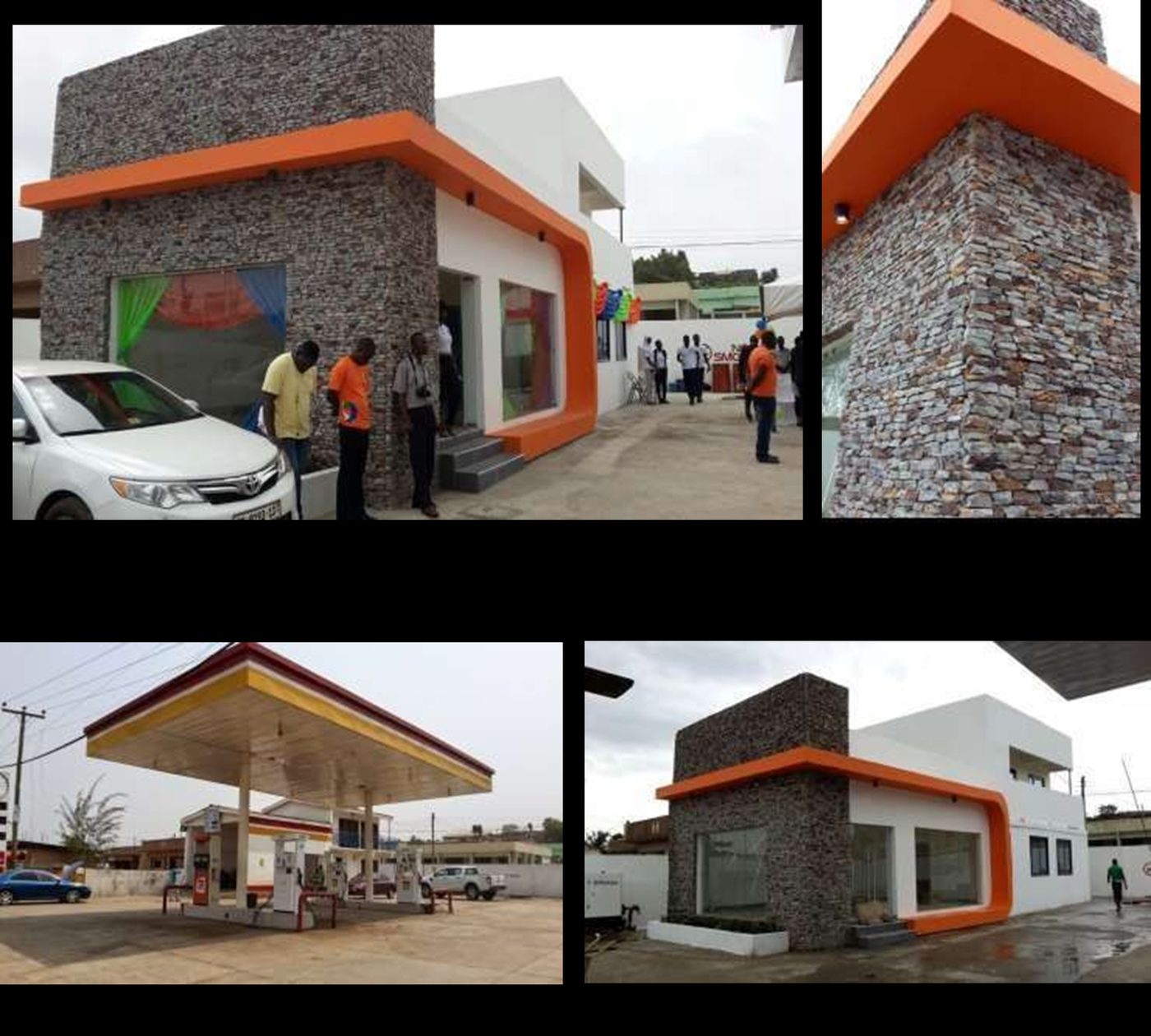 Shell petrol station and commercial building