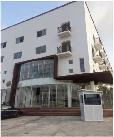 Multi-storey building with glass facade