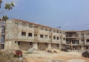 Apartment block structure under construction