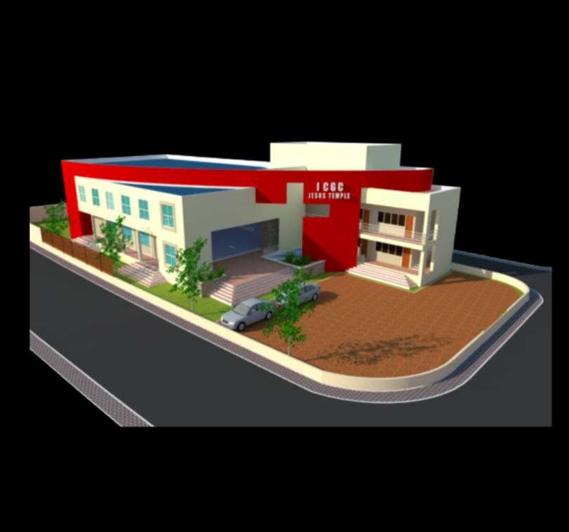 3D render of a commercial development