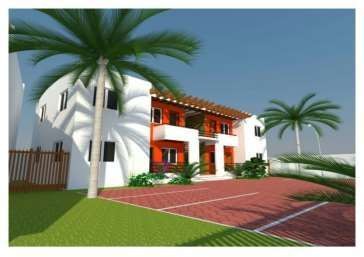 3D render of a resort style villa