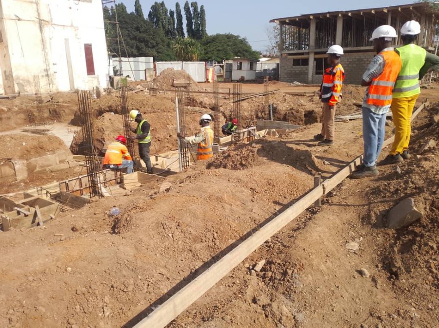 Building construction works